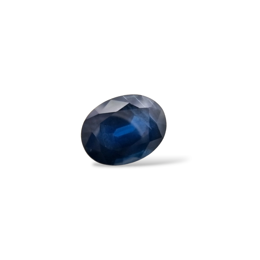 Natural Blue Sapphire Gemstone 2.7 Carats Oval Shape 9.5x7 mm