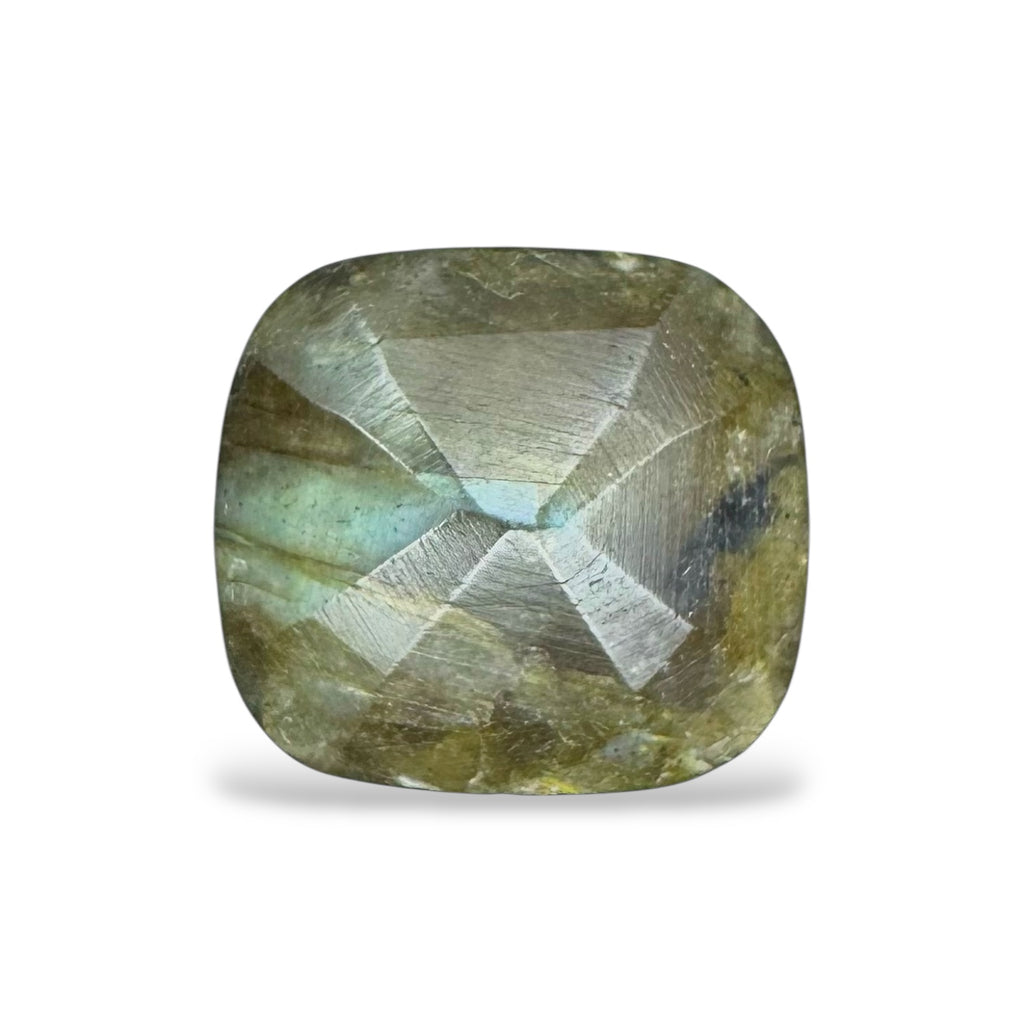 Buy Natural Labradorite Cushion Cut 6.56 Carats 13.1 X 14 mm
