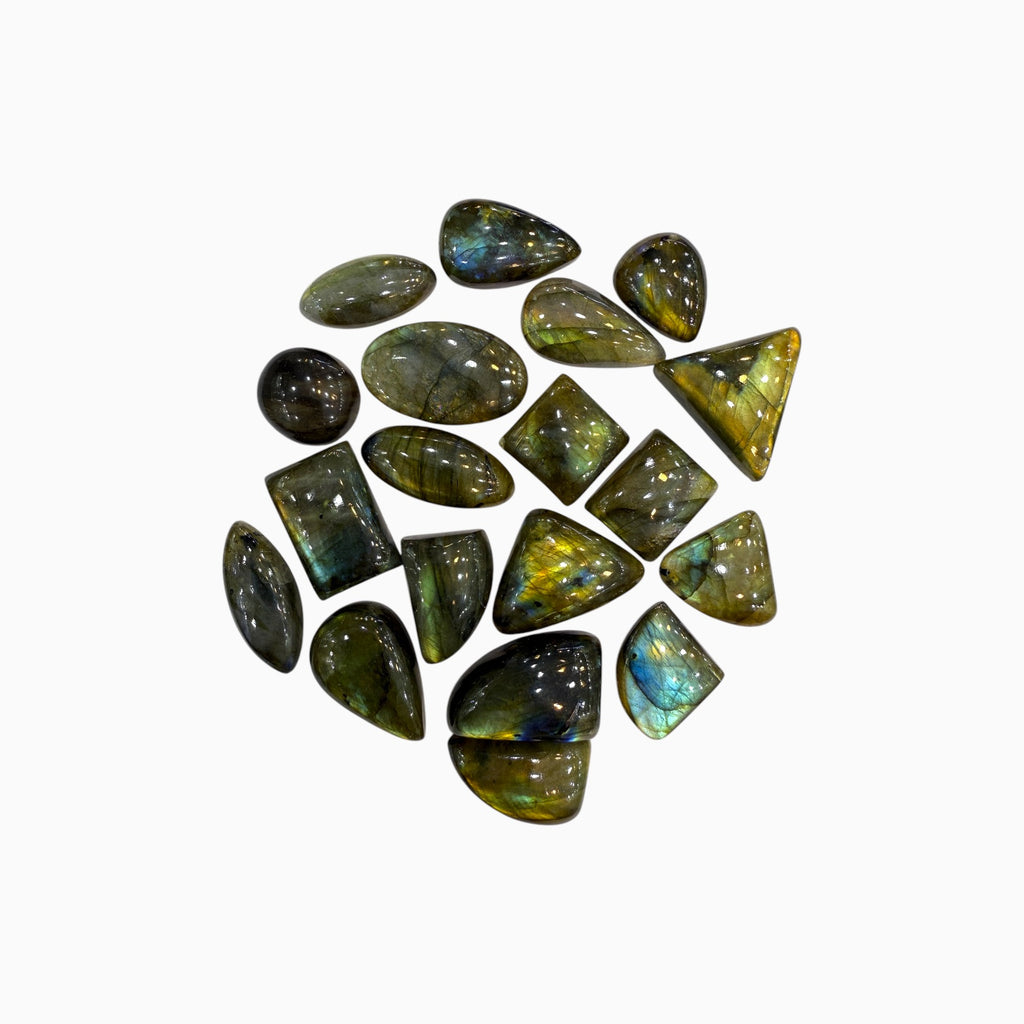 Buy Natural Labradorite Stone Mix Shapes Lot From 5 - 30 Carats Price Per Carats