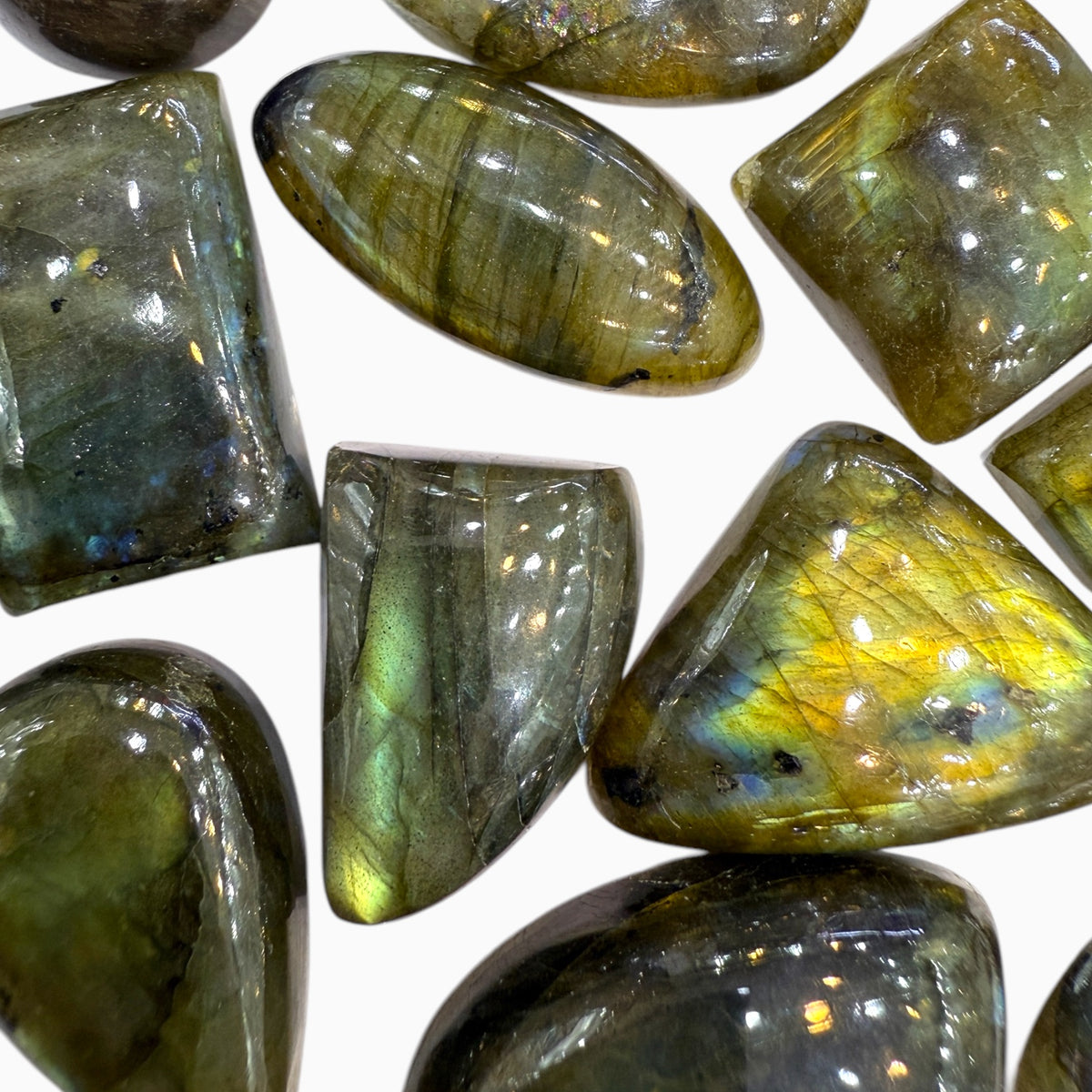 Buy Natural Labradorite Stone Mix Shapes Lot From 5 - 30 Carats Price Per Carats