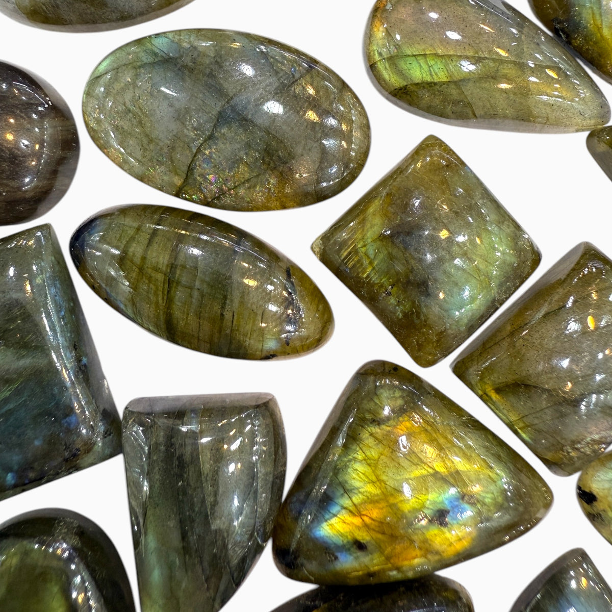 Buy Natural Labradorite Stone Mix Shapes Lot From 5 - 30 Carats Price Per Carats