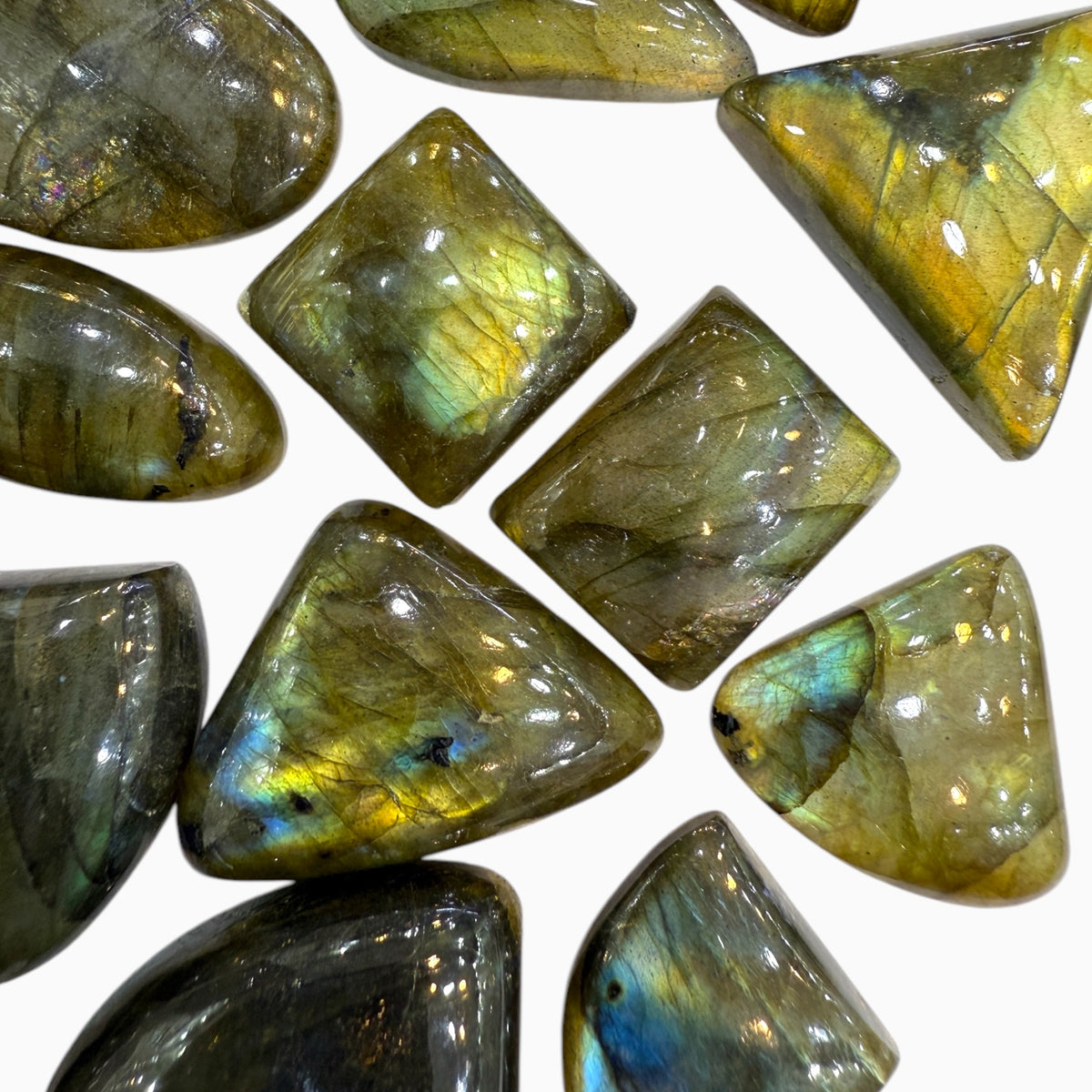 Buy Natural Labradorite Stone Mix Shapes Lot From 5 - 30 Carats Price Per Carats