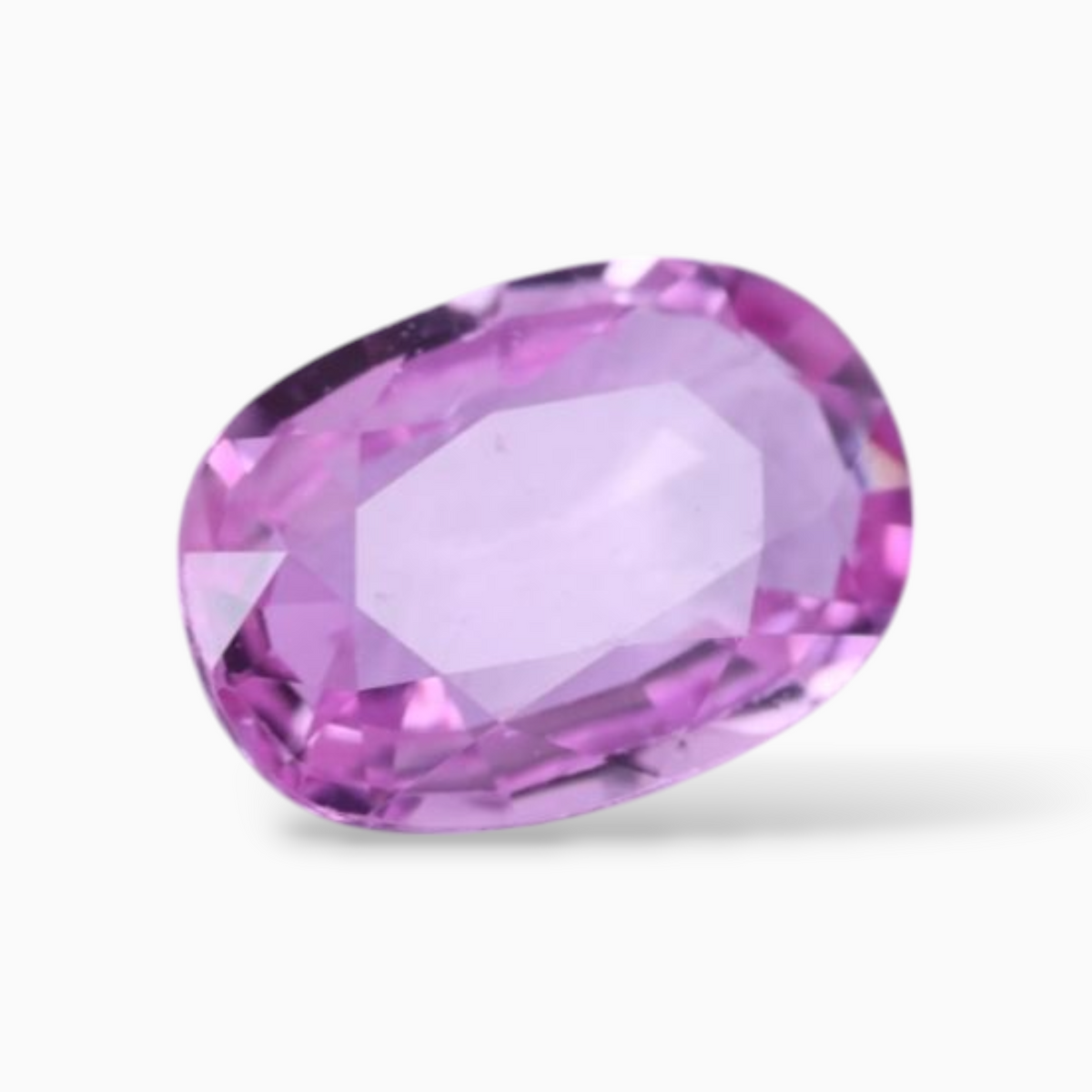 Buy Natural Pink Sapphire Stone In Oval Shape 0.91 Carats & Size 7.2x5mm
