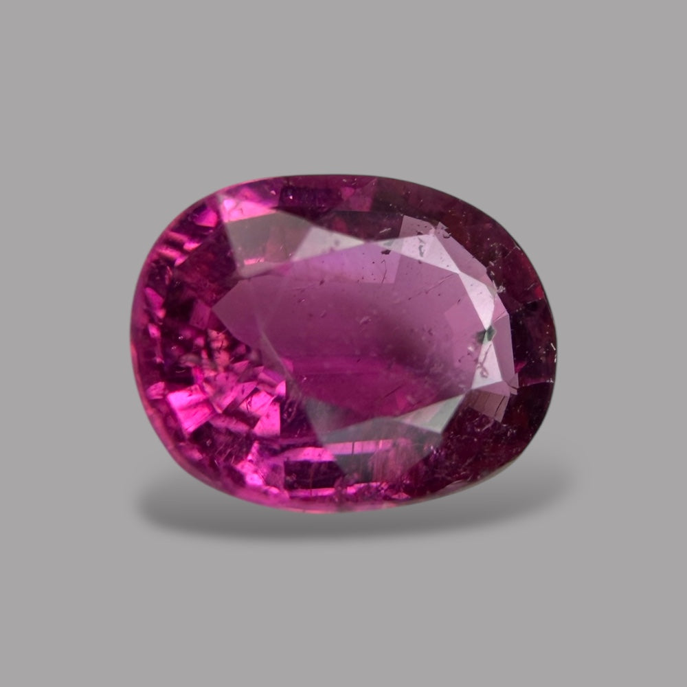 Natural Rubellite Tourmaline 0.89 Carats Gemstone – Oval 7.1x5.3 mm
