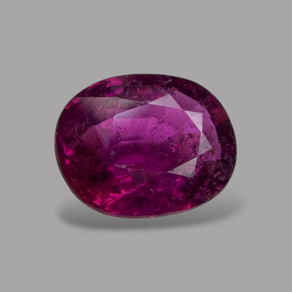 Natural Rubellite Tourmaline 0.95 Carats Gemstone – Oval 7.1x5.5 mm