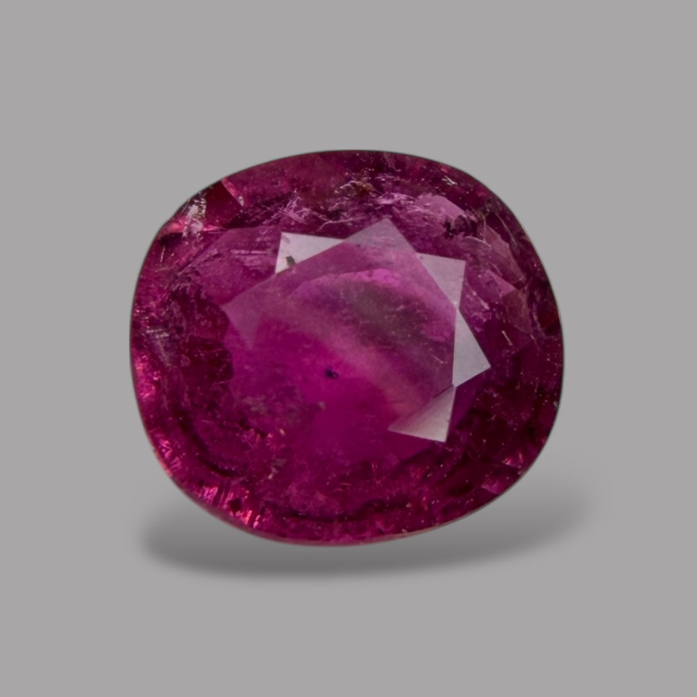 Natural Rubellite Tourmaline 0.96 Carats Gemstone – Oval 6.7x6.1 mm