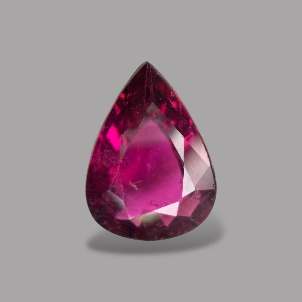 Natural Rubellite Tourmaline 1.11 Carats Gemstone – Pear 8.5x6 mm