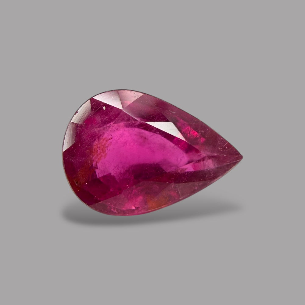Natural Rubellite Tourmaline 1.49 Carats Gemstone – Pear 8.9x6.2 mm