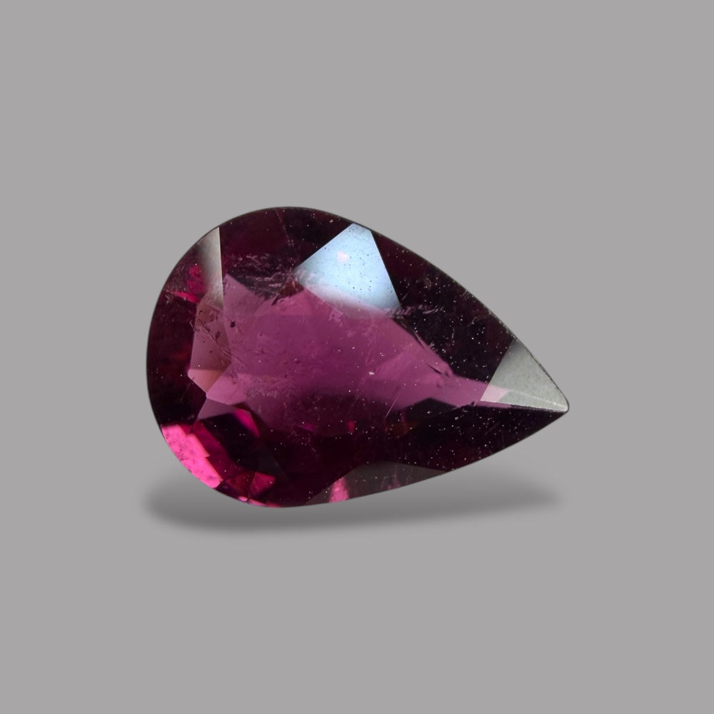 Natural Rubellite Tourmaline 1.75 Carats Gemstone – Pear 10.1x7.2 mm