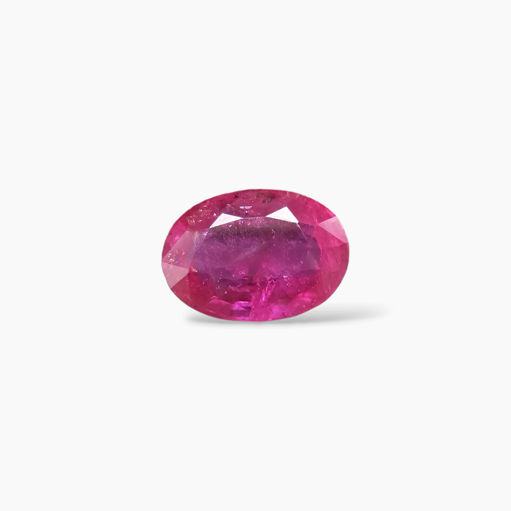 Buy Natural Ruby Gemstone 0.96 Carats in Oval Shape From Mozambique