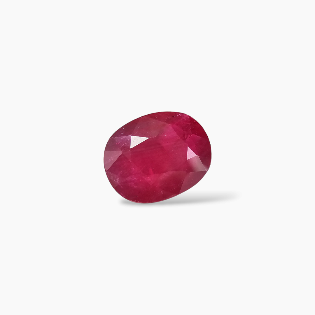Natural Ruby Gemstone 2 Carats in Oval Shape Mozambique Origin