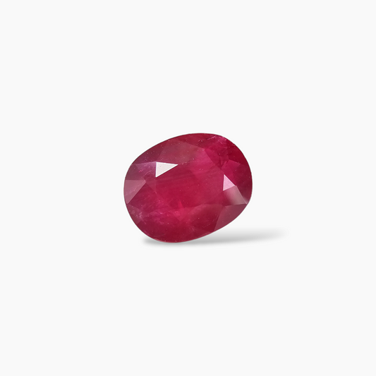 Natural Ruby Gemstone 2 Carats in Oval Shape Mozambique Origin