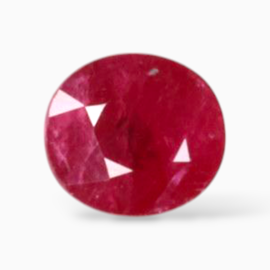 Buy Natural Ruby Stone In Oval Shape 1.51 Carats 7x6mm Size