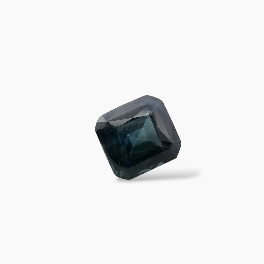 Natural Teal Sapphire Gemstone 1.66 Carats Emerald Cut Shape
