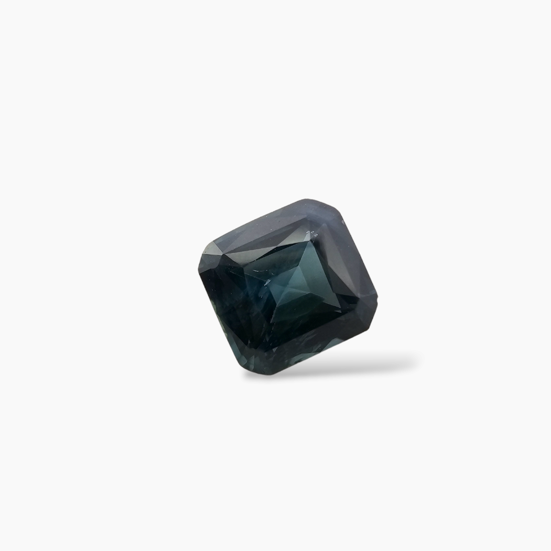 Natural Teal Sapphire Gemstone 1.66 Carats Emerald Cut Shape