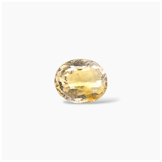 Buy Natural Yellow Sapphire Gemstone 2.51 Carats Oval Cut Shape 8.5x7 mm