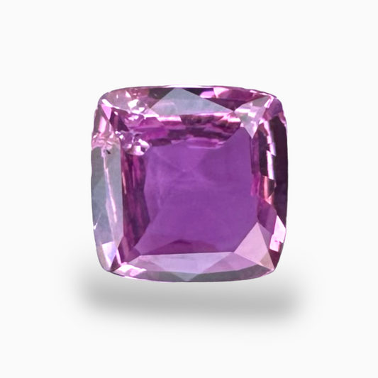 Buy Online Pink Sapphire Stone Cushion Cut 1.53 Carats 7.2 × 6.2 mm