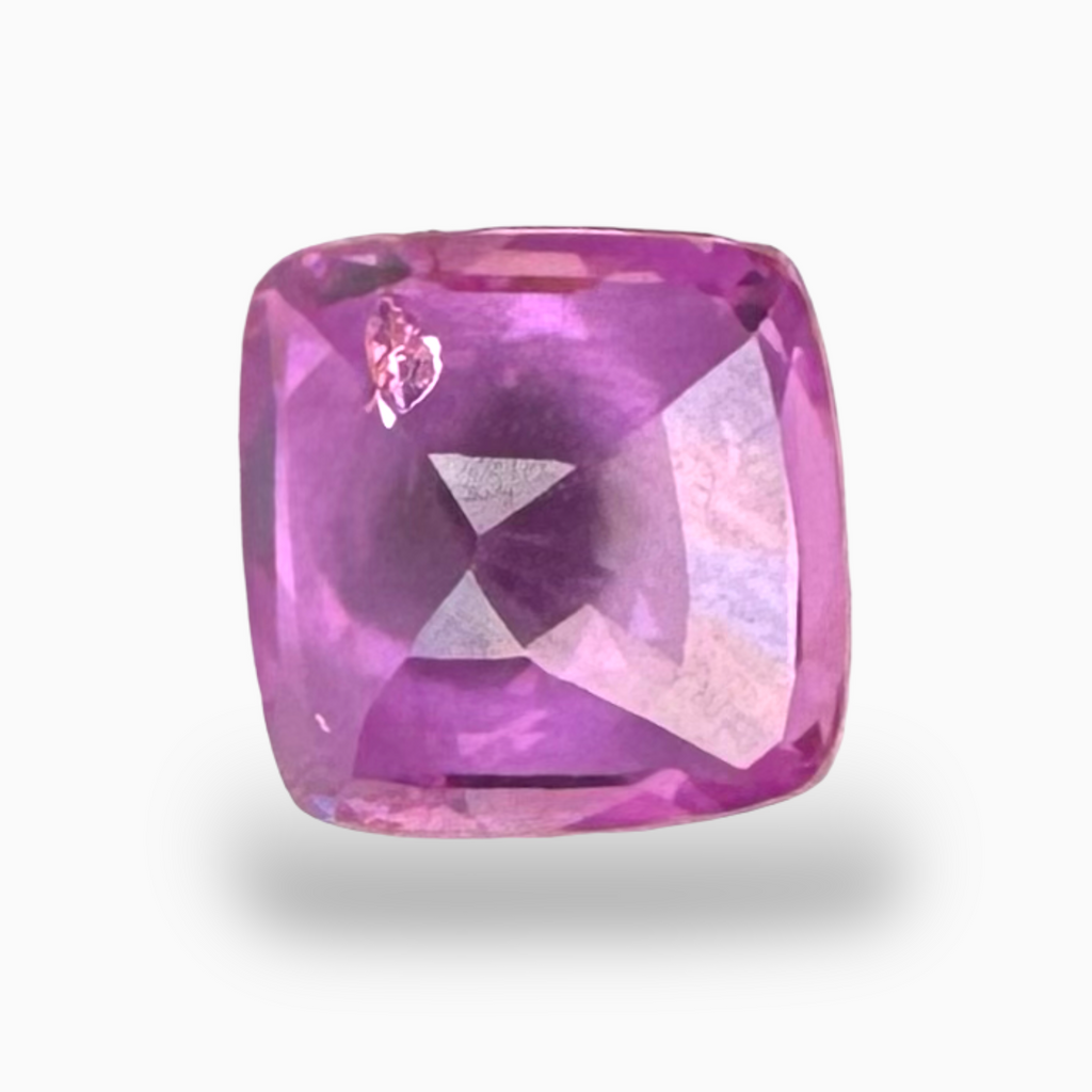 Buy Online Pink Sapphire Stone Cushion Cut 1.53 Carats 7.2 × 6.2 mm