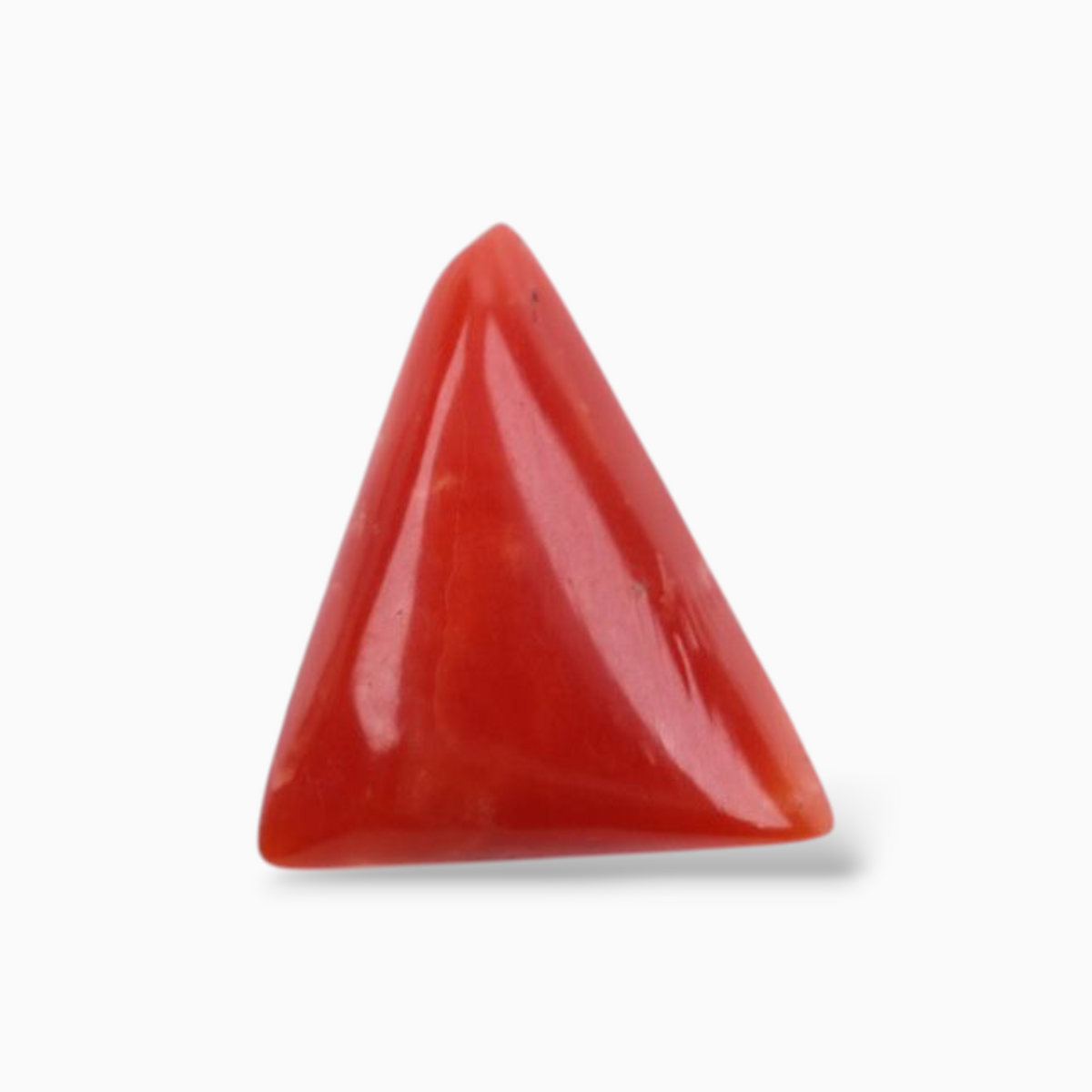 Buy Original Coral  For Sale 3.08 Carats Triangle Shape Size 11.2mm