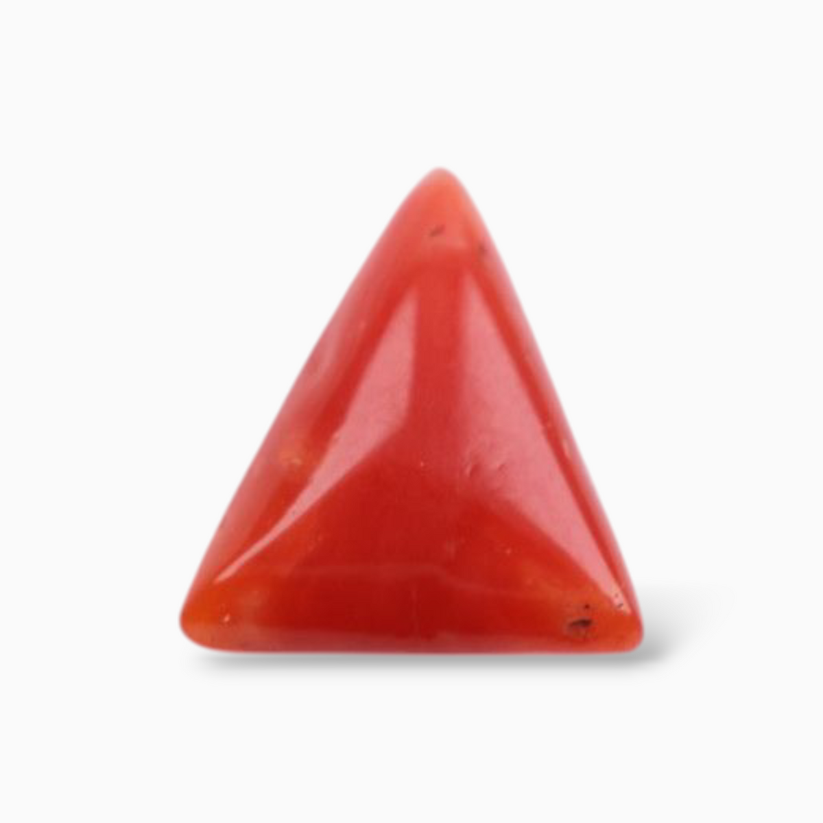 Buy Original Coral  For Sale 3.08 Carats Triangle Shape Size 11.2mm