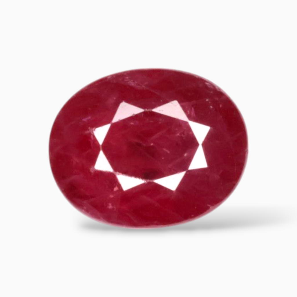 Buy Pigeon Blood Ruby In Oval Shape 3.12 Carats 9x7.2mm Size