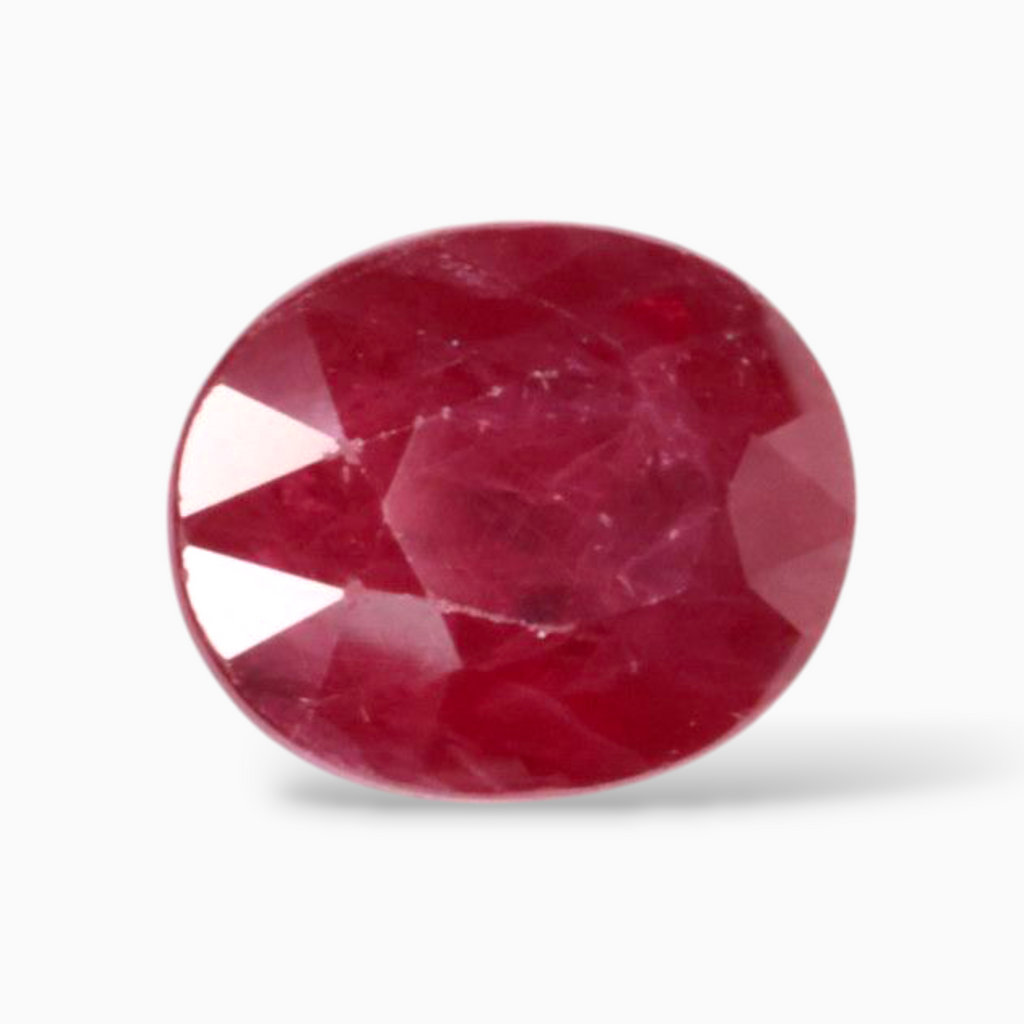 Buy Pigeon Blood Ruby In Oval Shape 3.12 Carats 9x7.2mm Size
