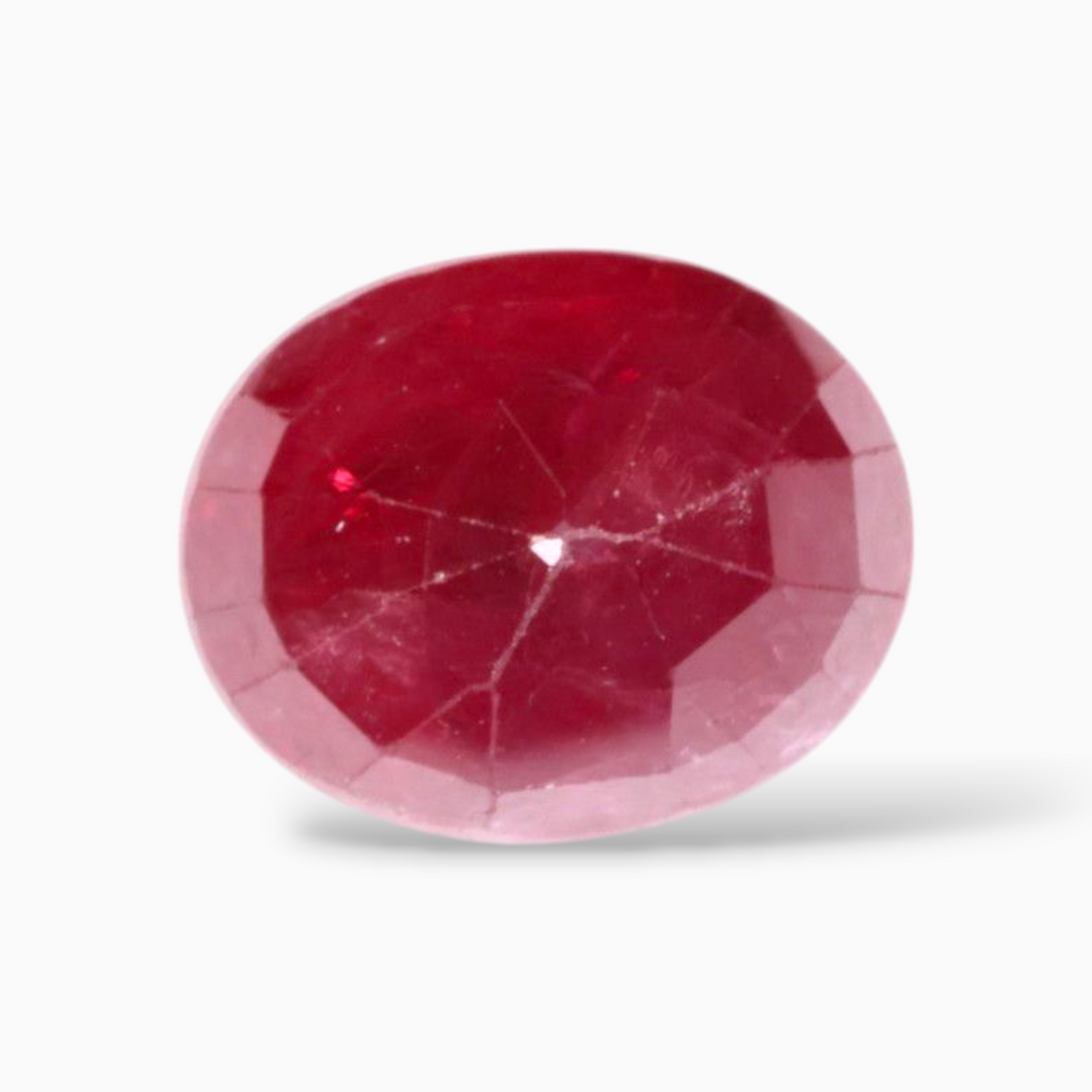 Buy Pigeon Blood Ruby In Oval Shape 3.12 Carats 9x7.2mm Size