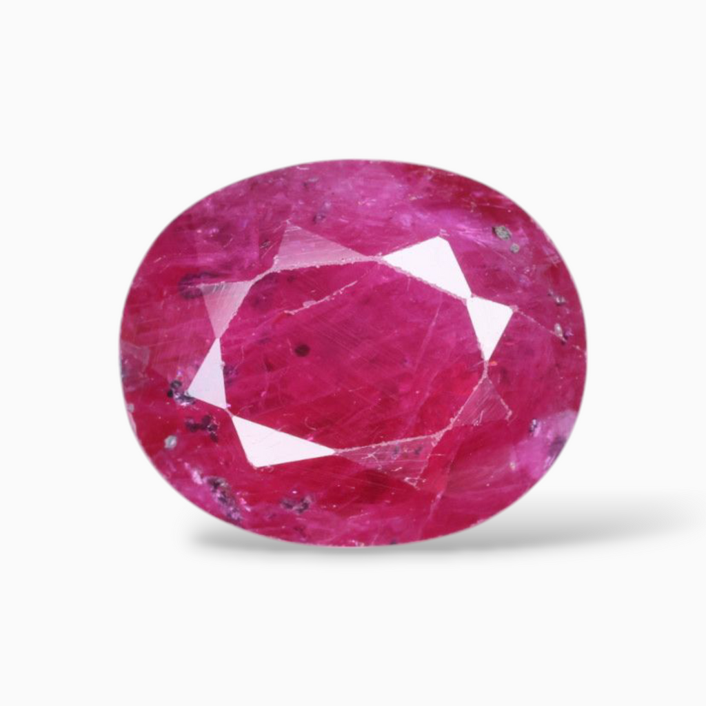 Buy Pink Rubies Gemstone In Oval Shape 5.22  Carats 10.1x8.4mm Size