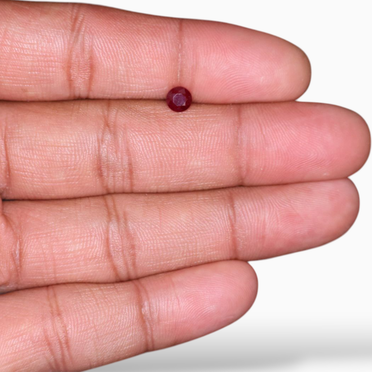 Buy Pink Ruby Stone In Round Shape 0.87 Carats 5.1mm Size