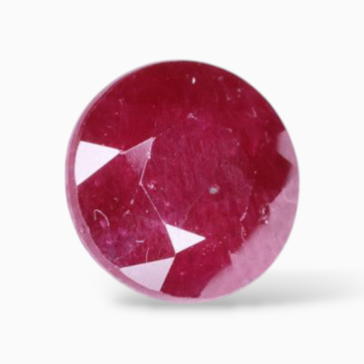 Buy Pink Ruby Stone In Round Shape 0.87 Carats 5.1mm Size