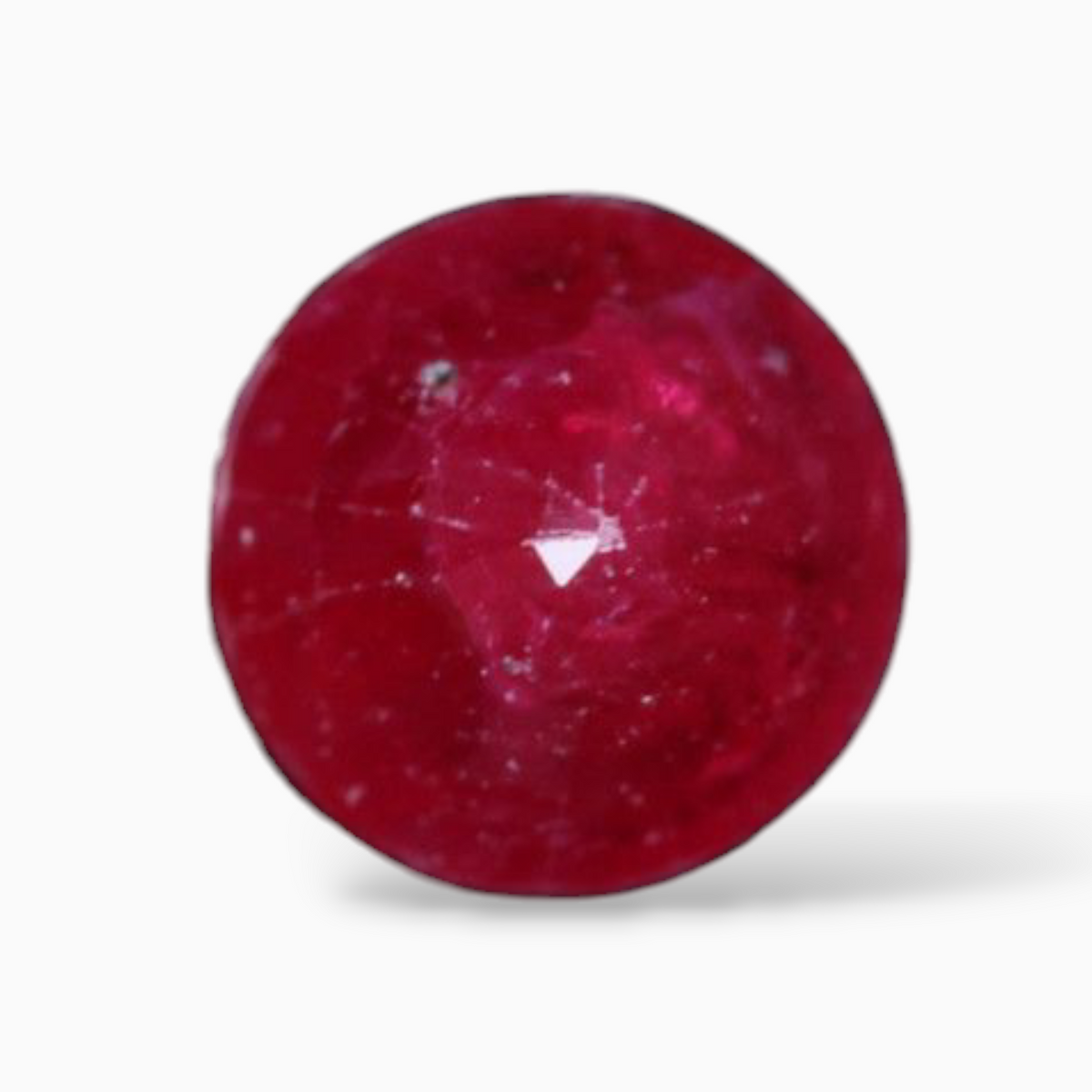 Buy Pink Ruby Stone In Round Shape 0.87 Carats 5.1mm Size