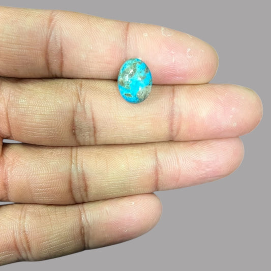 Buy Raw Turquoise 4.27 Carats 12.6 x 9.7 x 5.3 mm in Oval