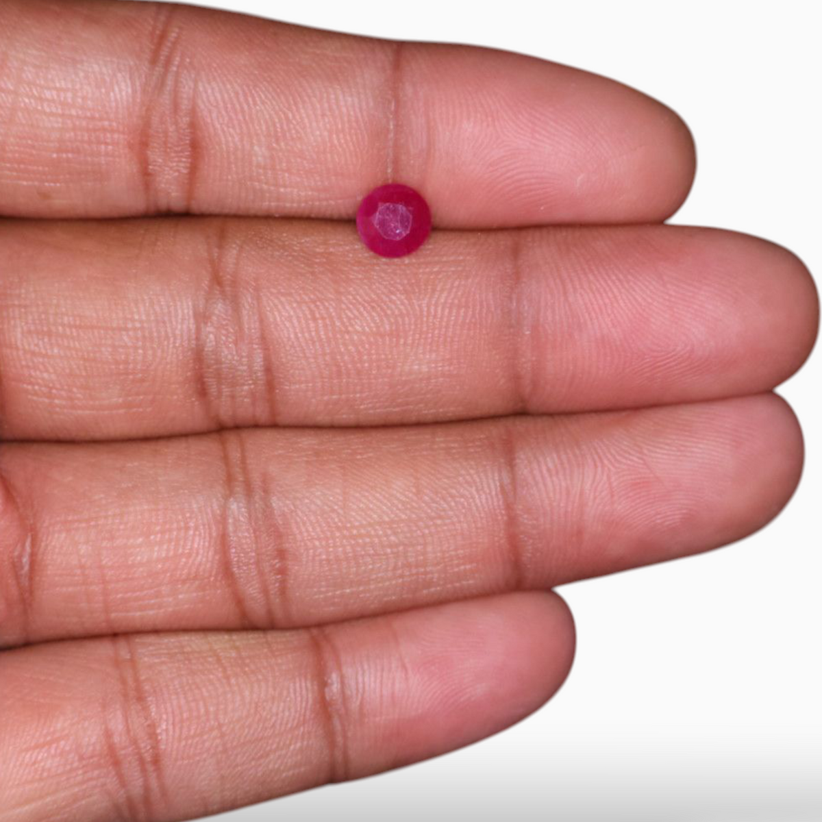 Buy Real Ruby Stone In Round Shape 1.57 Carats 6.6mm Size