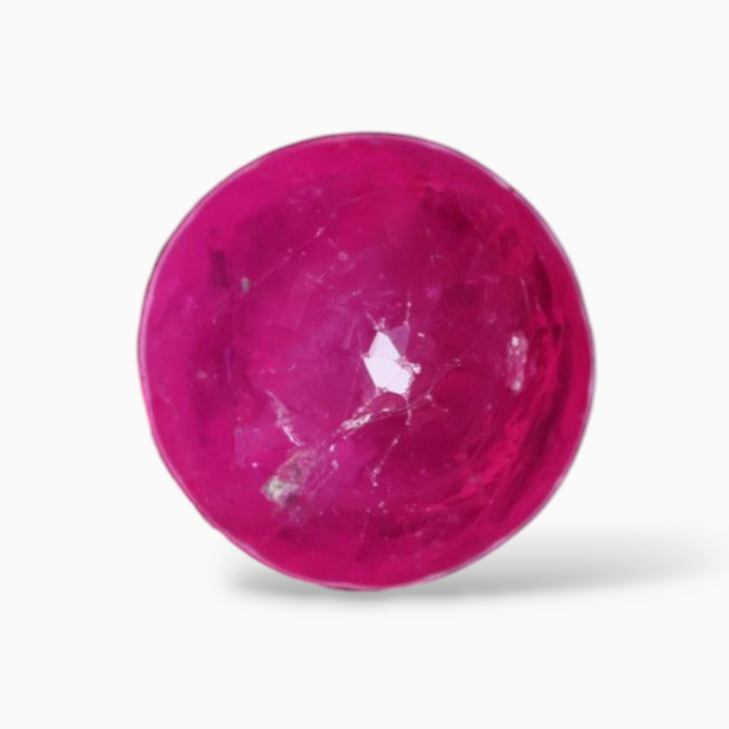 Buy Real Ruby Stone In Round Shape 1.57 Carats 6.6mm Size