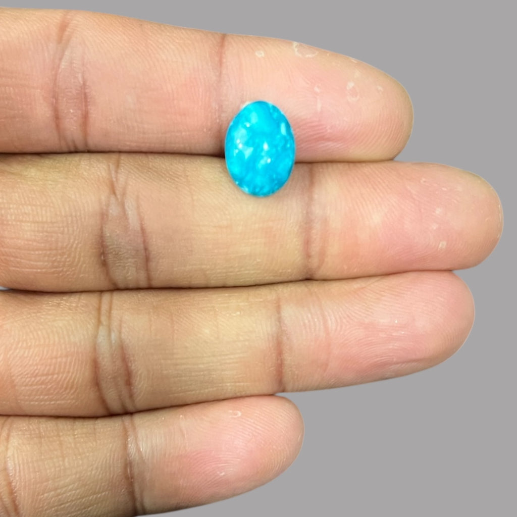 Buy Real Turquoise Stone 3.32 Carats 12.5 x 9.2 x 4.5 mm in Oval