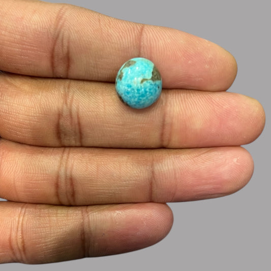 Buy Real Turquoise Stone 7.41 Carats 12.9 x 12 x 7.4 mm in Oval