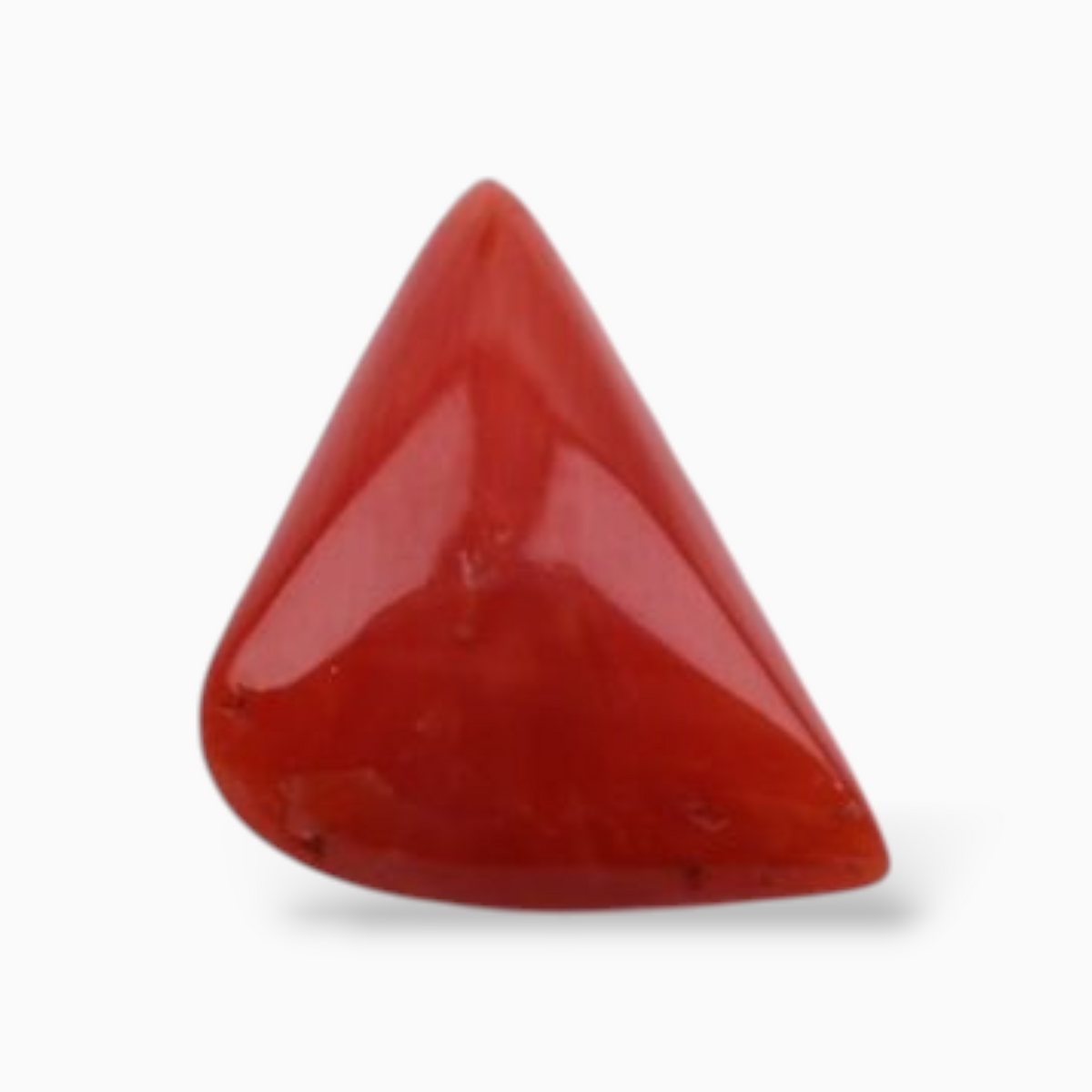 Buy Red Coral Stone For Sale 2.88 Carats Triangle Shape Size 11mm