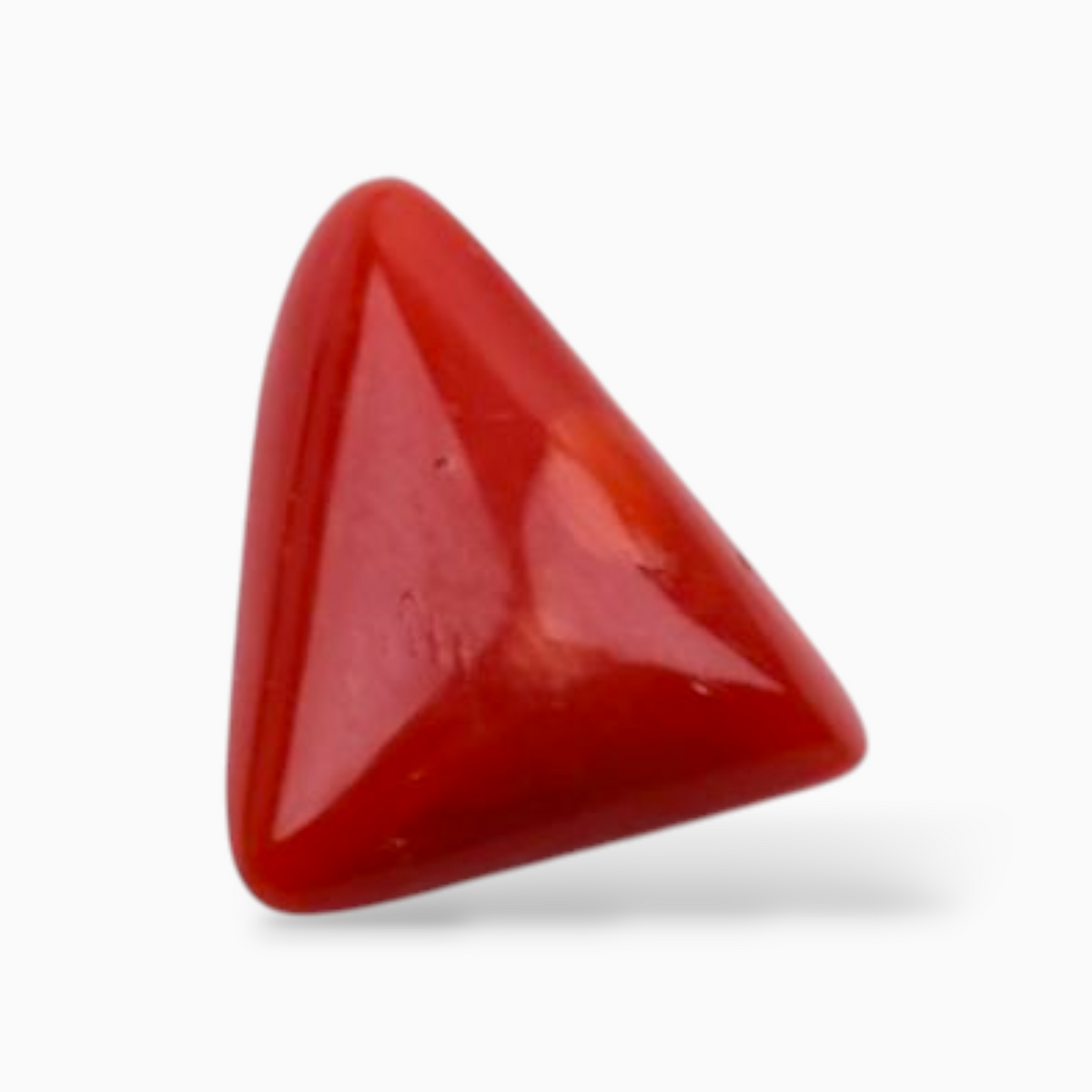 Buy Red Moonga Stone For Sale 3.01 Carats Triangle Shape Size 10.6mm