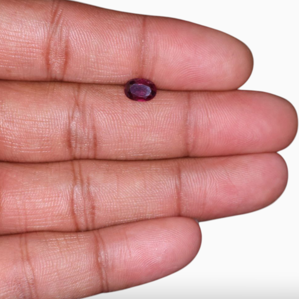 Buy Red Ruby In Oval Shape 1.13 Carats 7.6x5.5mm Size
