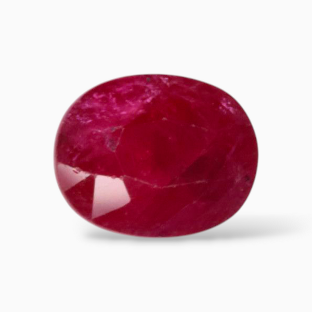 Natural Rubies Pink In Oval Shape 2.85 Carats 9.1x7.1mm Size