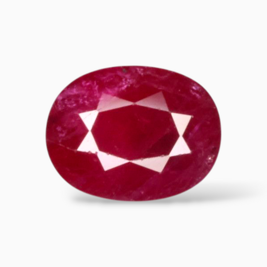 Natural Rubies Pink In Oval Shape 2.85 Carats 9.1x7.1mm Size