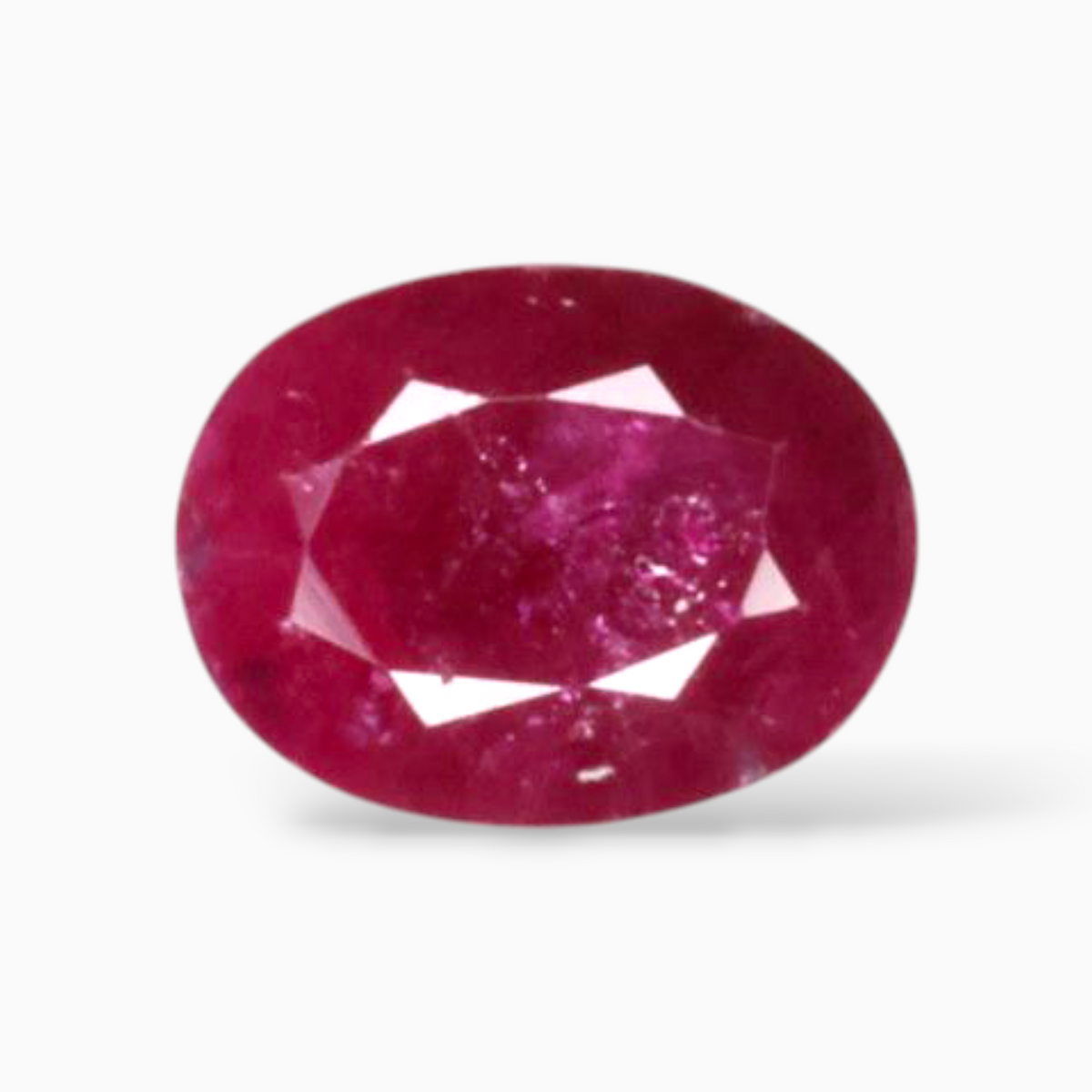 Genuine Ruby Gemstone In Oval Shape 1.45 Carats 8x6mm Size