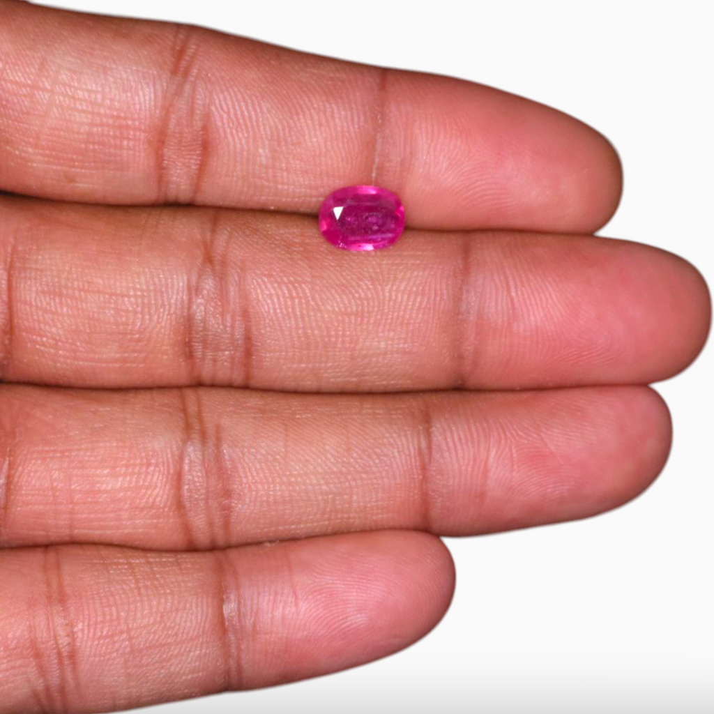 Buy Ruby Mozambique For Sale In Oval Shape 1.70 Carats 7.6x8.9mm Size