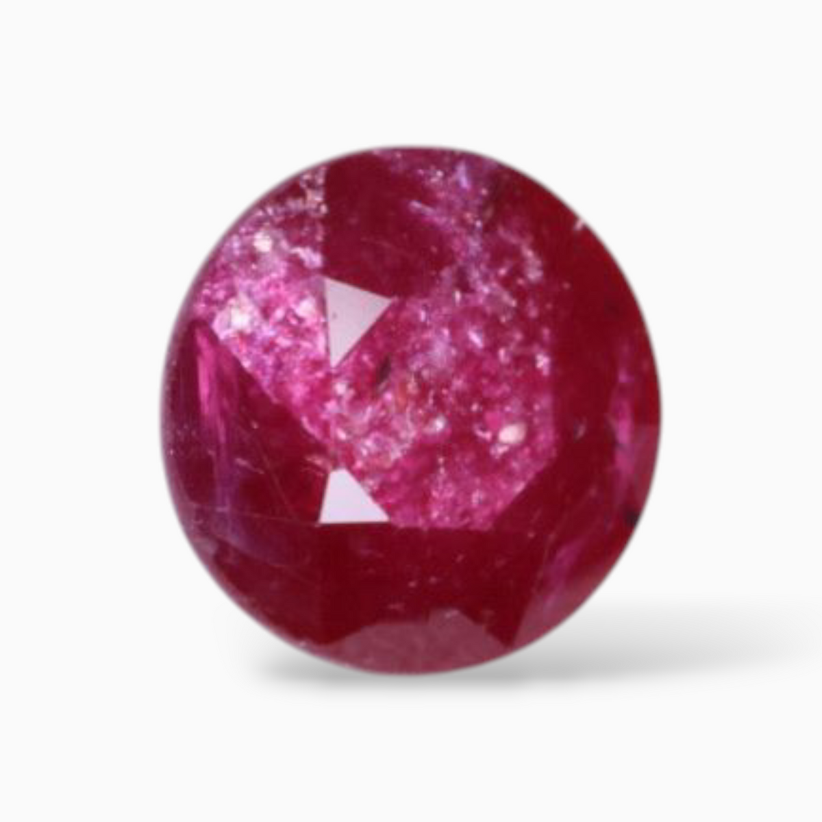 Buy Ruby Stone In Round Shape 0.99 Carats 6.4mm Size