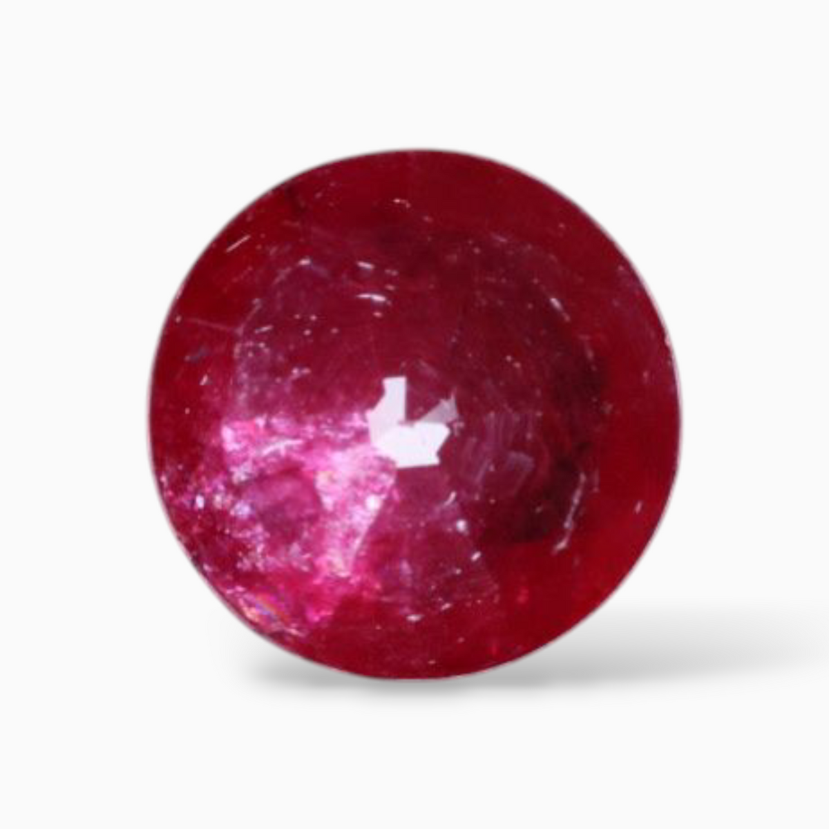 Buy Ruby Stone In Round Shape 0.99 Carats 6.4mm Size