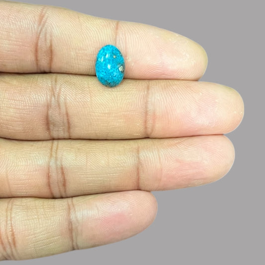 Turquoise Cabochons For Sale 2.56 Carats 12 x 8.5 x 3.5 mm in Oval