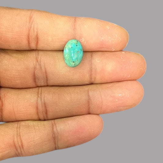 Buy Turquoise Gemstone 3.35 Carats 13.4 x 9.6 x 5.1 mm in Oval
