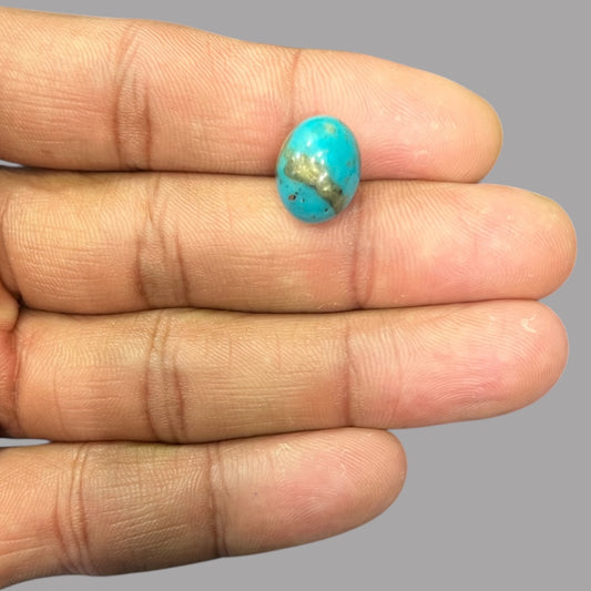 Buy Turquoise Gemstone 7.04 Carats 13.2 x 10.4 x 7.8 mm in Oval