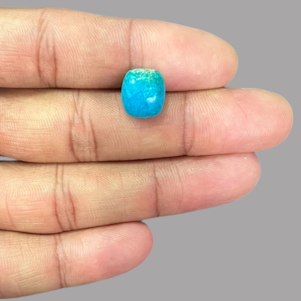 Buy Turquoise Stone 5.04 Carats 12.1 x 10.8 x 5.1 mm in Cushion