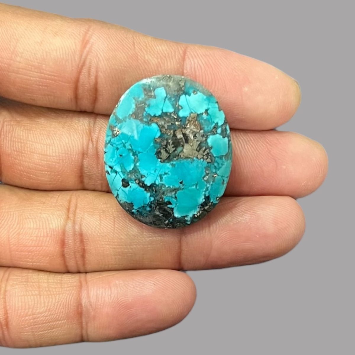 Buy Turquoise Stone 76.74 Carats 33 x 27 x 11.8 mm in Oval